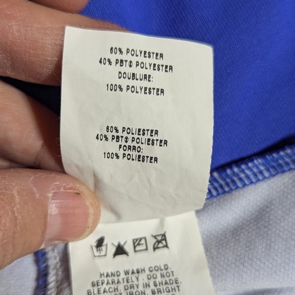 JANTZEN Royal Blue One Piece Swimsuit‎ Size 16 Padded Tummy Control Like New - Picture 8 of 12